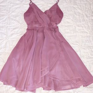 MAUVE WRAP DRESS!!